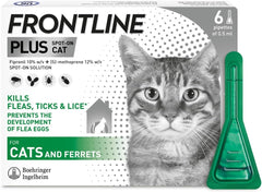 Flea & Tick Treatment for Cats and Ferrets - 6 Pipettes
