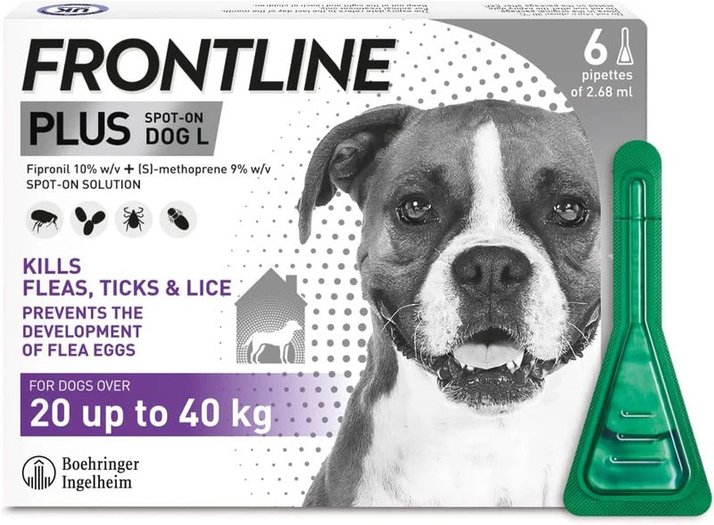 Flea & Tick Treatment for Large Dogs - 6 Pipettes