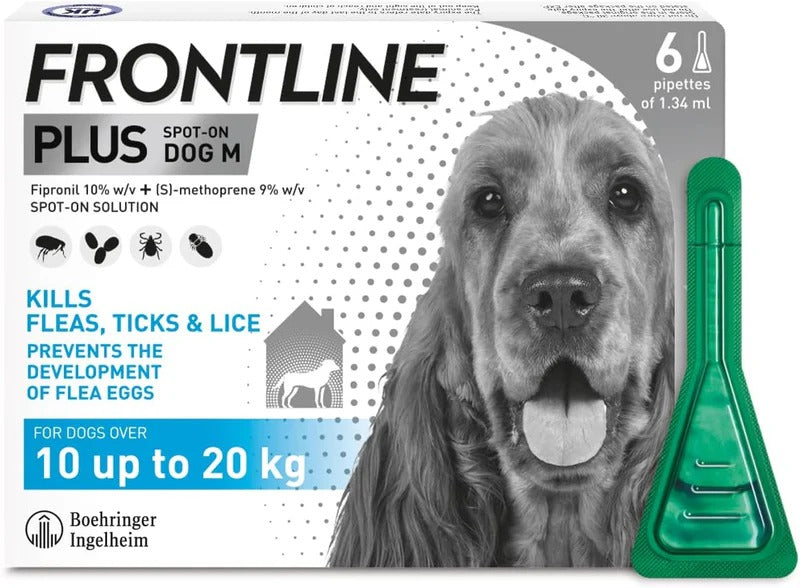 Flea & Tick Treatment for Medium Dogs - 6 Pipettes