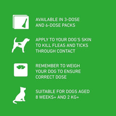 Flea & Tick Treatment for Small Dogs - 6 Pipettes