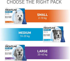 Spot On Flea & Tick Treatment for Medium Dog (10-20kg) 6 Pipettes